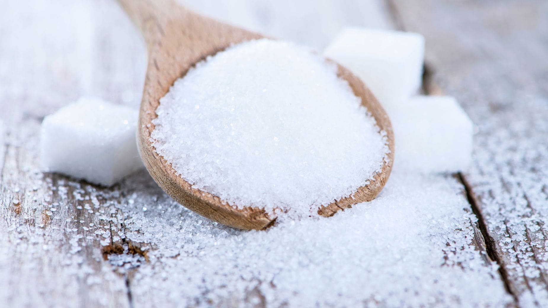 Azúcar moreno más saludable blanco