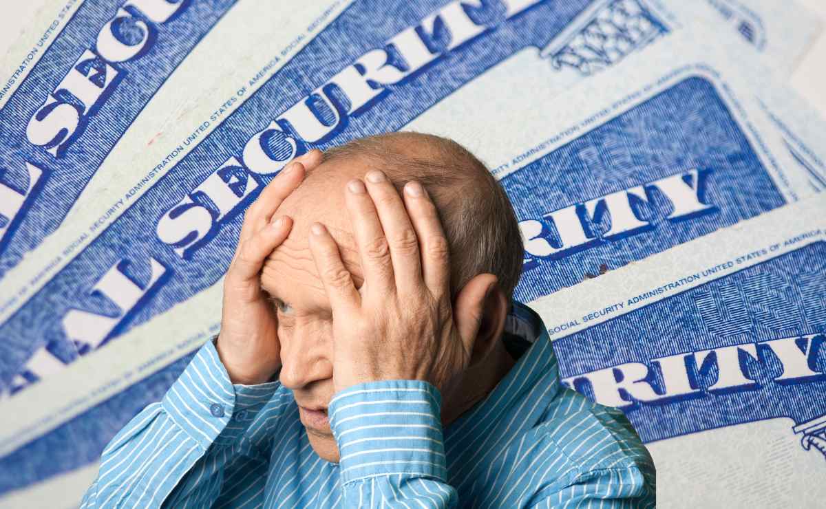 Worried senior and SSA cards for some Social Security beneficiaries are worried because they have to give some money back