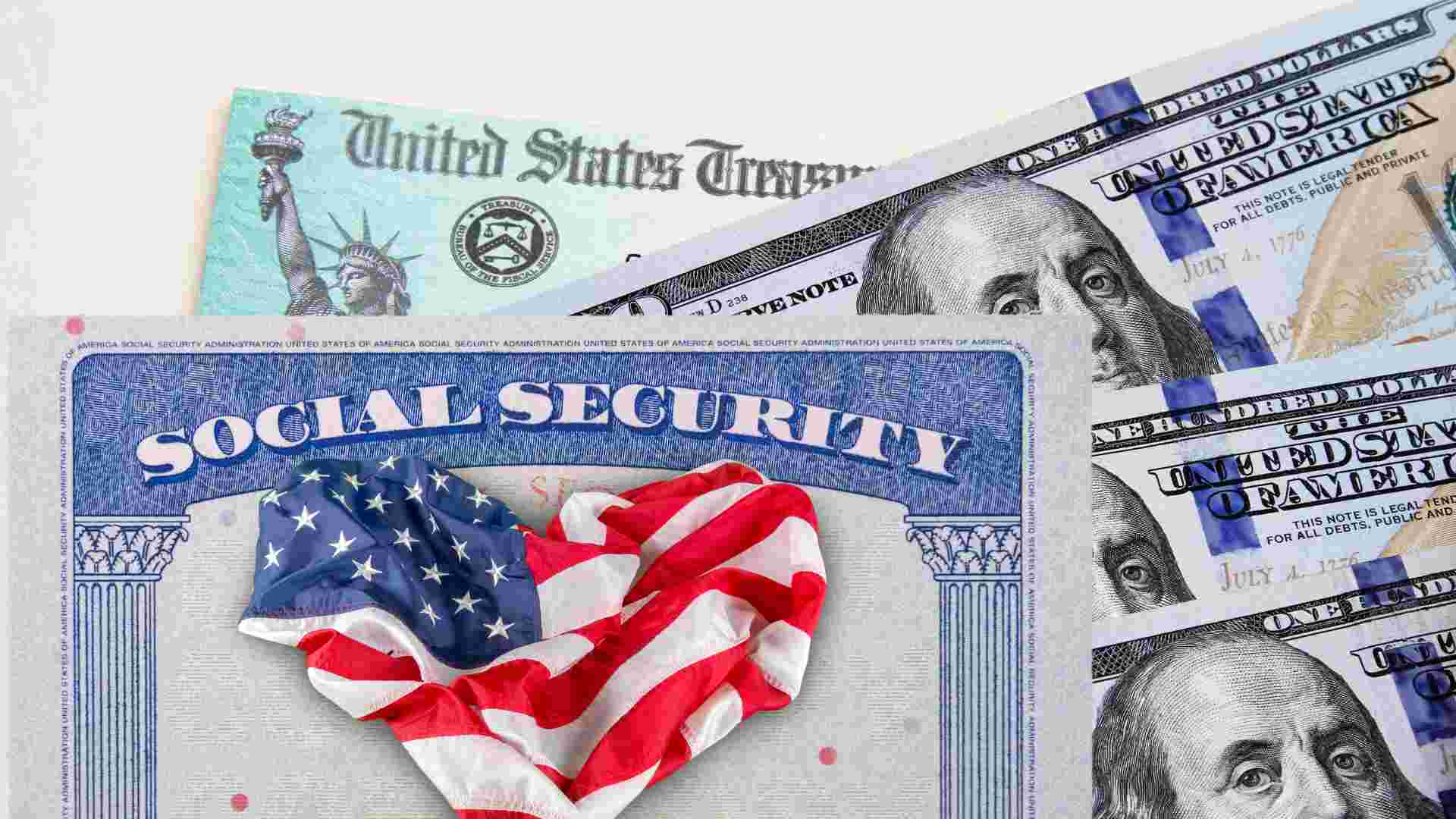 Disability beneficiaries and retirement recipients will collect the last payment in March 2024 if eligible Social Security Dollars USA flag