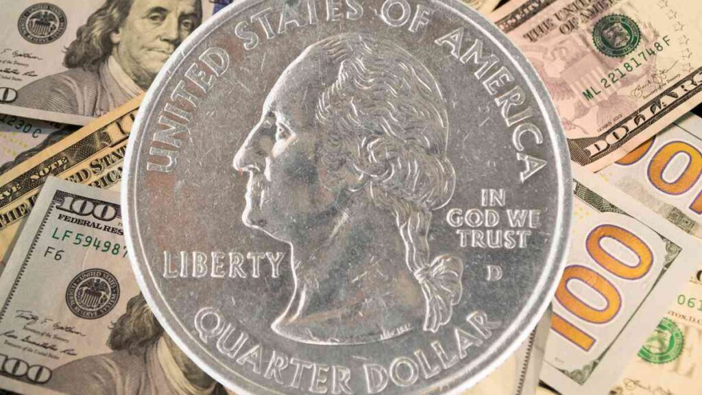 Quarter dollar coin worth a lot of money in the USA