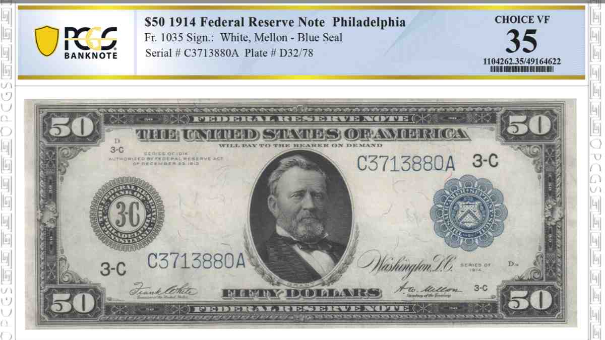 Federal note sold for a great price at auction in 2024