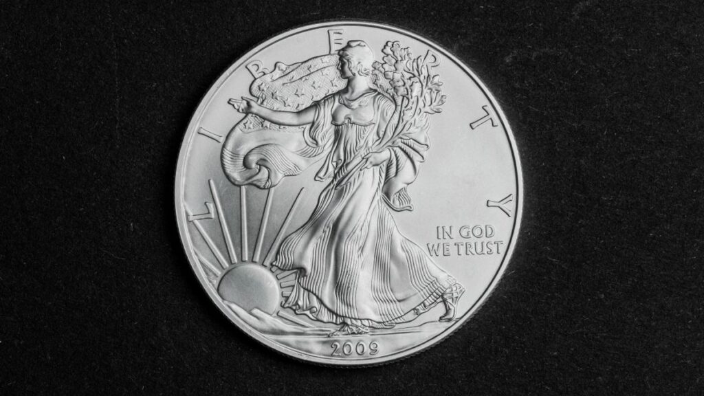 silver coin dollar from the U.S. Mint