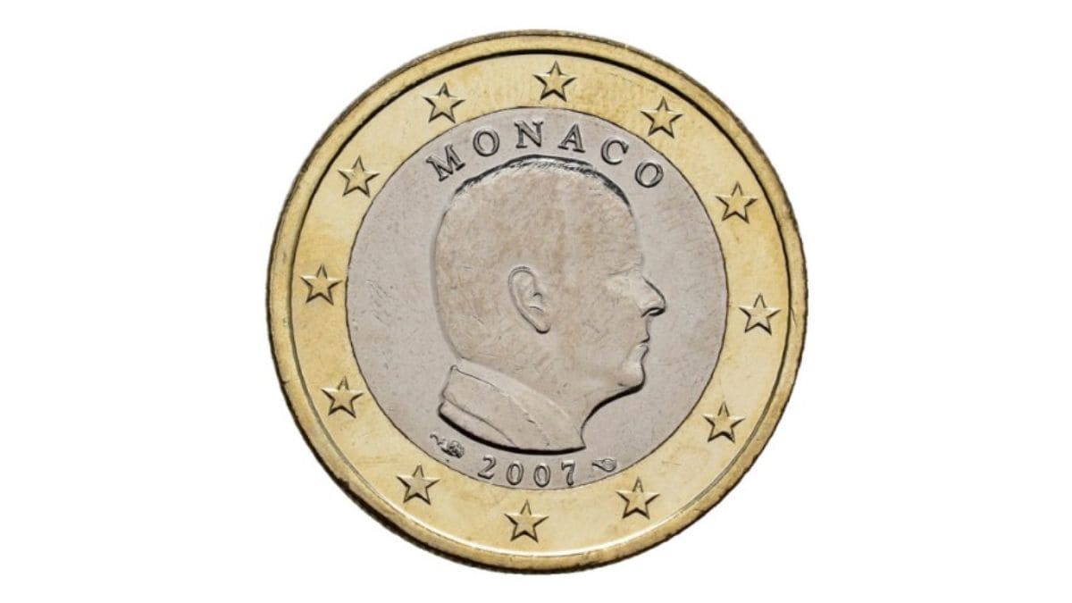 Moneda de 1 euro de Mónaco (2007)