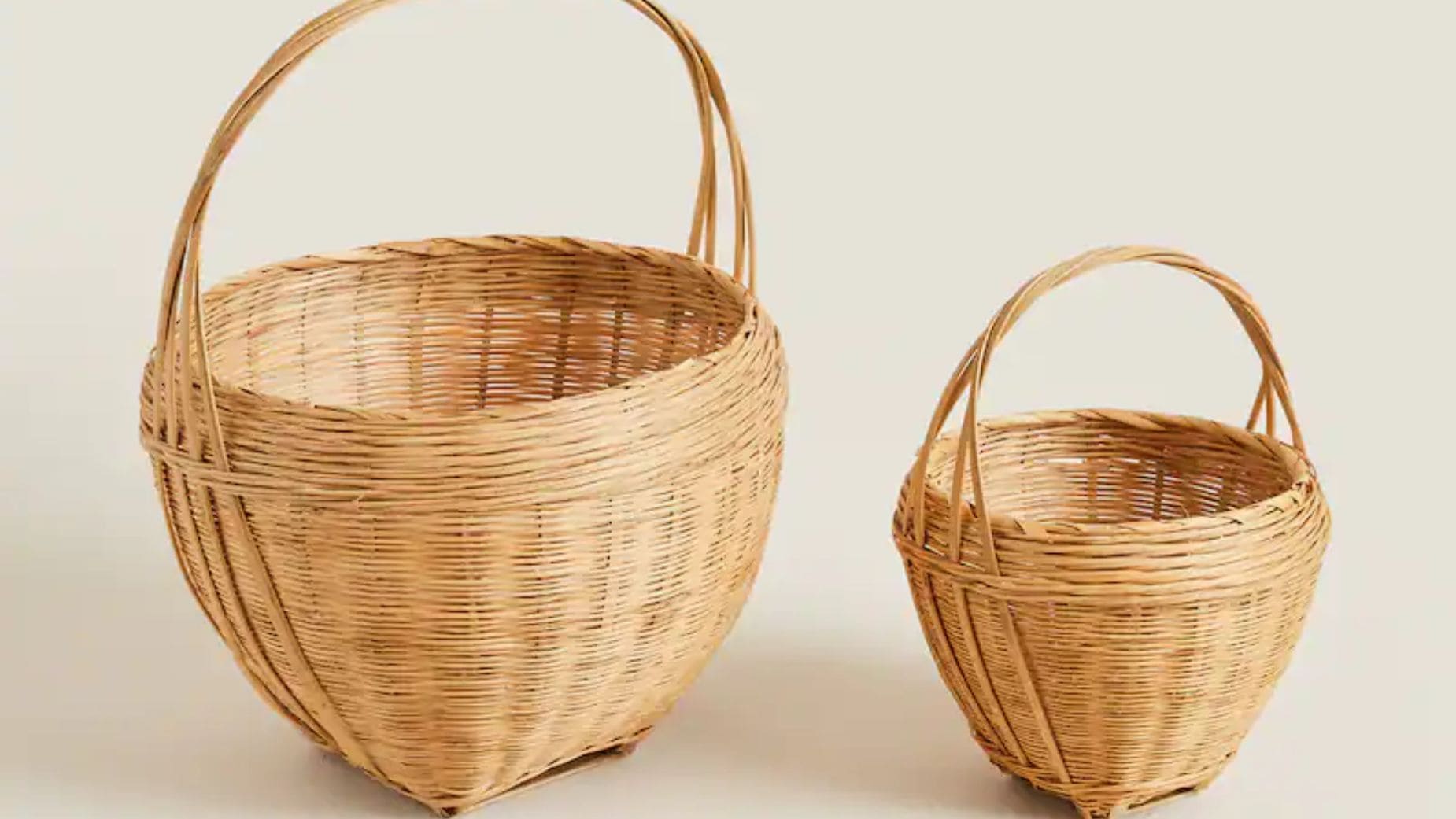 Las cestas de bambú de Zara Home rebajadas