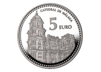La moneda de 5 euros de Málaga