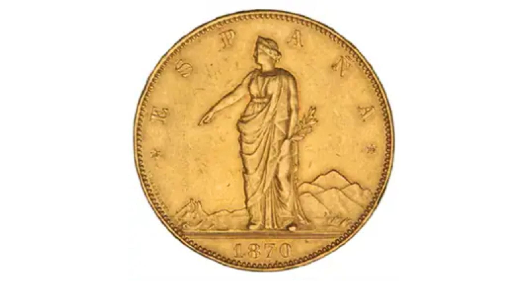 Moneda 100 pesetas oro mejor valorada España