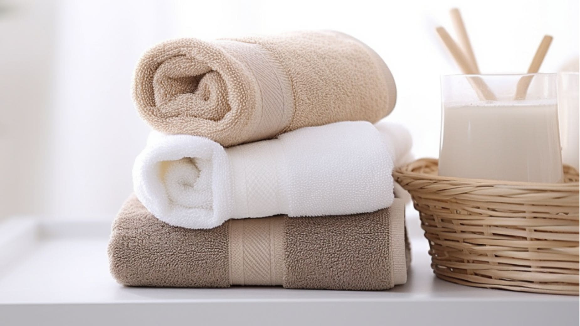Ingredientes para lavar las toallas del baño y eliminar las manchas