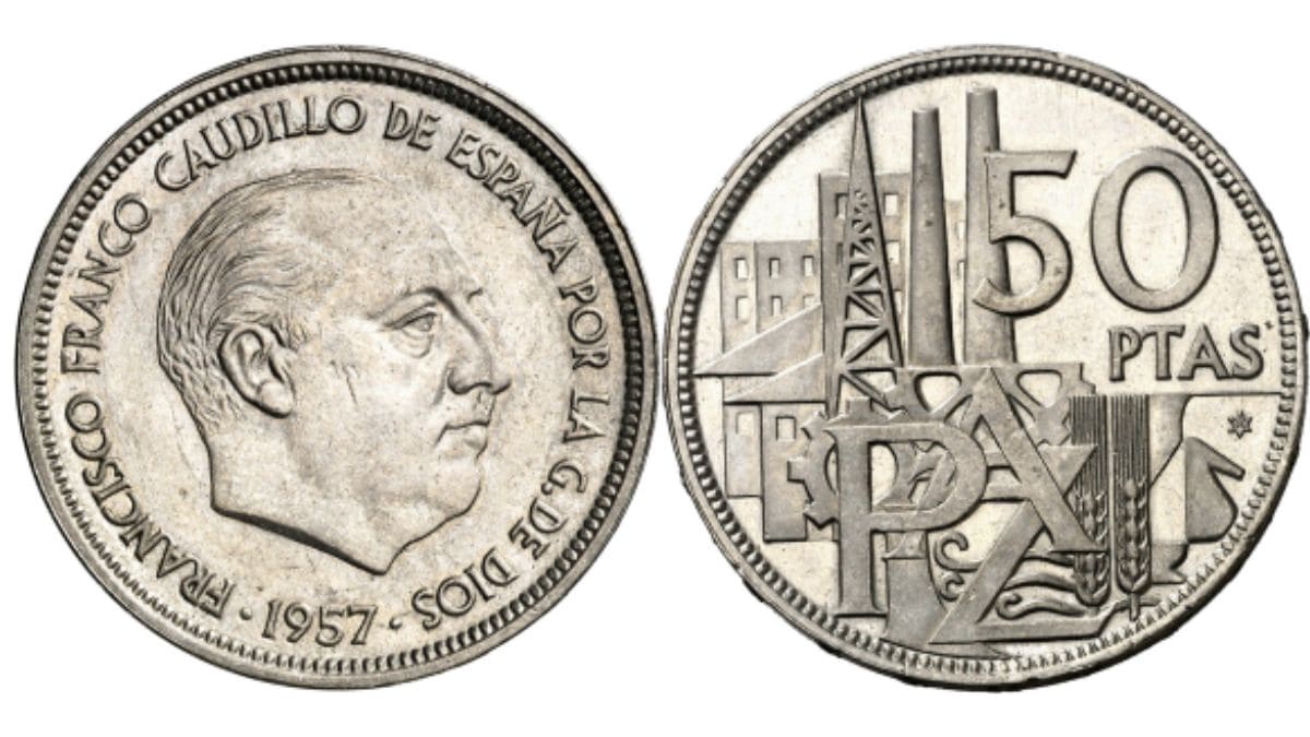 Moneda 50 pesetas Franco por 20.000 euros