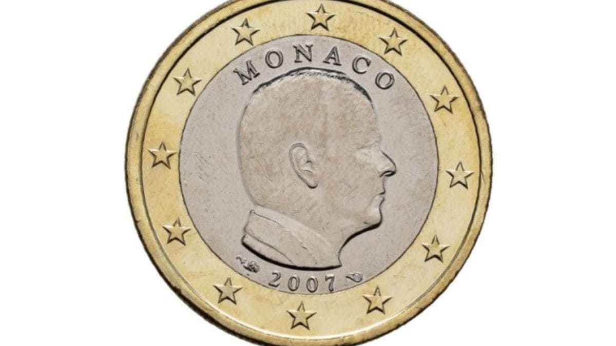 Moneda de 1 euro Mónaco 2007