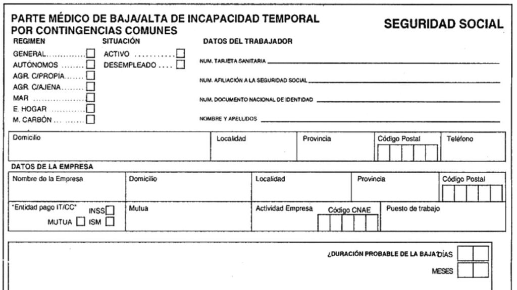 Cambios incapacidad temporal España